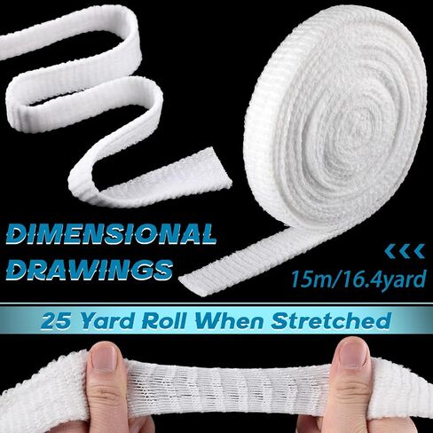 Tubular Bandage Elastic Net Wound Dressing Elastic Dressing Retainer Tubular Stretch Elastic Gauze Bandage Without The Use of Adhesive Tape, 33 Yard Roll Stretched (Size 5 for Elbow, Shank) in Saudi Arabia