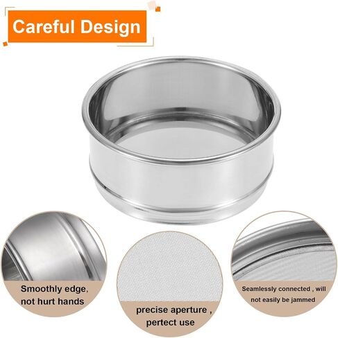 PATIKIL 50 Mesh Lab Sieve, 4" Diameter Test Sieve 304 Stainless Steel Wire Cloth (0.36mm) for Industrial Laboratory in Saudi Arabia