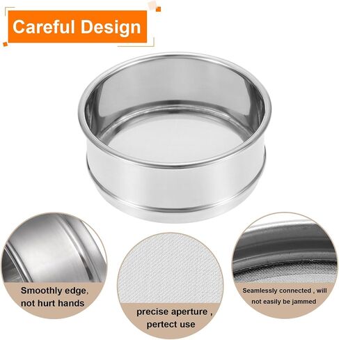 PATIKIL 50 Mesh Lab Sieve, 4" Diameter Test Sieve 304 Stainless Steel Wire Cloth (0.36mm) for Industrial Laboratory in Saudi Arabia