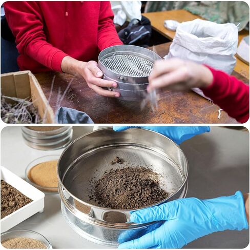 PATIKIL 50 Mesh Lab Sieve, 4" Diameter Test Sieve 304 Stainless Steel Wire Cloth (0.36mm) for Industrial Laboratory in Saudi Arabia