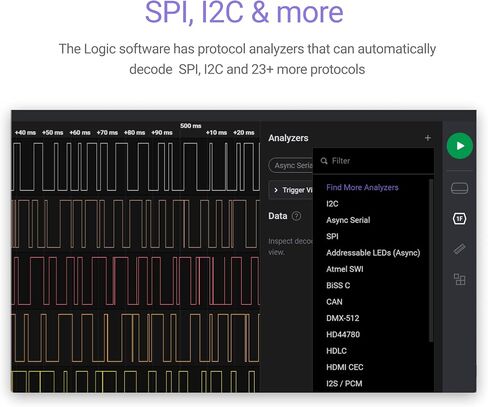 Logic Pro 8 (Red) - Saleae 8-Channel Logic Analyzer - Compatible with Windows, Mac, or Linux - Easy to Use, Ultra-Portable, Saves Time & Frustration in Saudi Arabia