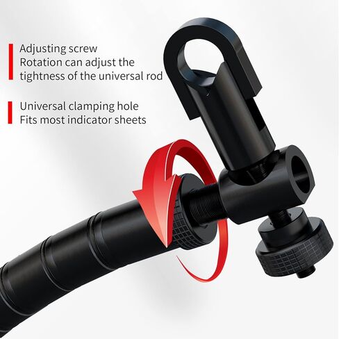 قاعدة مغناطيسية، مناسبة لأضواء الآلة المغناطيسية، حامل المؤشر متري M8 X 1.25 فتحة مدببة، 4.72 × 1.96 × 2.16 بوصة، قطعة واحدة... in Kuwait