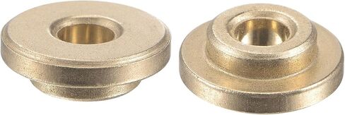 uxcell Flange Sleeve Bearings 4mm Bore 8mm OD 6mm Length 12mm Flange Dia 2mm Flange Thickness Sintered Bronze Self-Lubricating Bushing 2pcs in Saudi Arabia