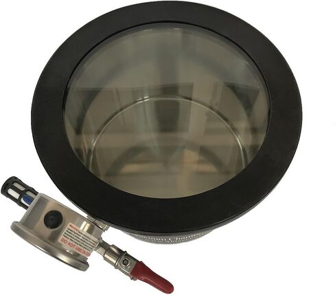 1.5 جالون غطاء من الزجاج المقسى غرفة مفرغة من الفولاذ المقاوم للصدأ مجموعة إيبوكسيات السيليكون للتفريغ من اليوريثان in Kuwait