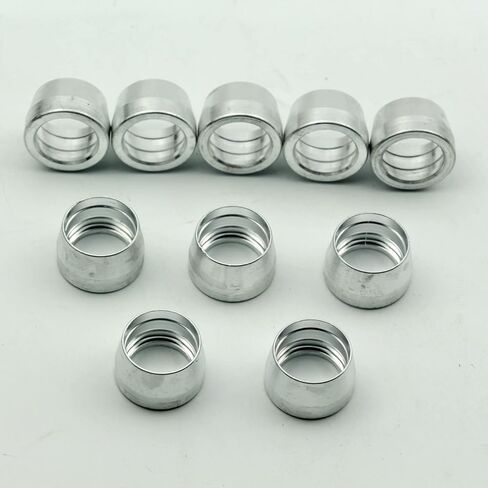 AN6 AN -6 6AN 6-AN AN-6 الألومنيوم الزيتون كم إدراج الطويق ل PTFE تفلون خرطوم نهاية المناسب محول 10 قطعة in Kuwait