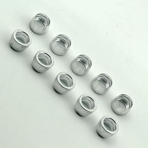 AN6 AN -6 6AN 6-AN AN-6 الألومنيوم الزيتون كم إدراج الطويق ل PTFE تفلون خرطوم نهاية المناسب محول 10 قطعة in Kuwait