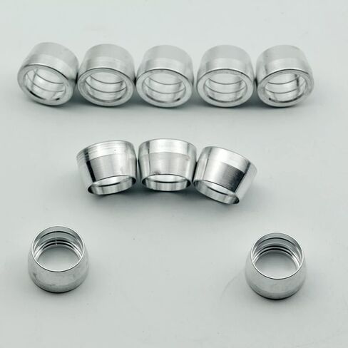AN6 AN -6 6AN 6-AN AN-6 الألومنيوم الزيتون كم إدراج الطويق ل PTFE تفلون خرطوم نهاية المناسب محول 10 قطعة in Kuwait