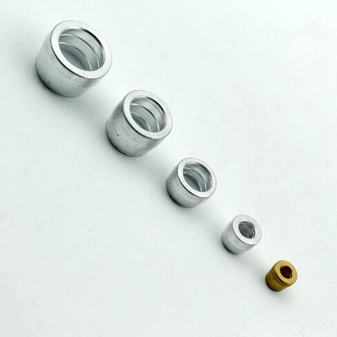 AN6 AN -6 6AN 6-AN AN-6 الألومنيوم الزيتون كم إدراج الطويق ل PTFE تفلون خرطوم نهاية المناسب محول 10 قطعة in Kuwait