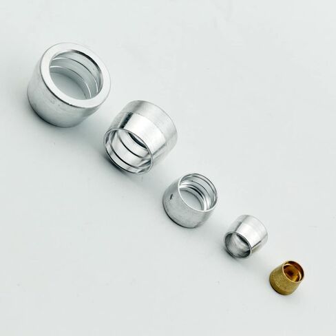 AN6 AN -6 6AN 6-AN AN-6 الألومنيوم الزيتون كم إدراج الطويق ل PTFE تفلون خرطوم نهاية المناسب محول 10 قطعة in Kuwait
