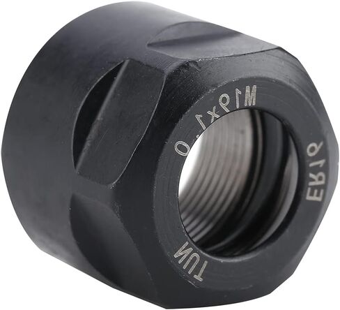 صامولة التثبيت، حامل ظرف الطحن من الفولاذ 42crMo من الفولاذ عالي الصلابة لساق الأداة (أسود، ER16 خارجي A داخلي نوع M M19*1.0) in Kuwait