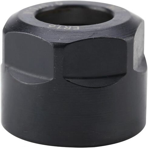 صامولة التثبيت، حامل ظرف الطحن من الفولاذ 42crMo من الفولاذ عالي الصلابة لساق الأداة (أسود، ER16 خارجي A داخلي نوع M M19*1.0) in Kuwait