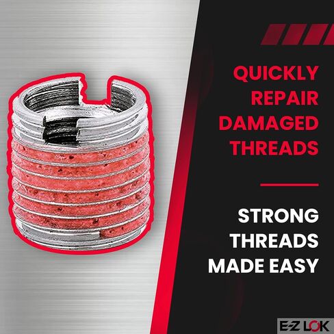 E-Z LOK Threaded Insert for Metal 303 Stainless Steel Thread Inserts 8-32 Internal Threads, 5/16-18 External Threads, 0.290" Length-(Pack of 20,100 Count Total) in Saudi Arabia