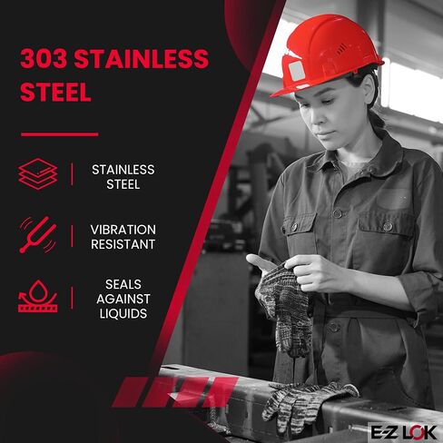 E-Z LOK Threaded Insert for Metal 303 Stainless Steel Thread Inserts 8-32 Internal Threads, 5/16-18 External Threads, 0.290" Length-(Pack of 20,100 Count Total) in Saudi Arabia