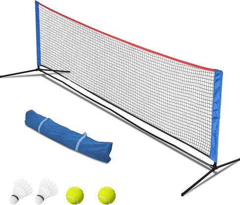 Badminton Net, Portable Badminton Net with Stand, Height Adjustable Badminton Net Set Backyard Outdoor, 10X3 FT Tennis Volleyball Net Easy Setup in Kuwait