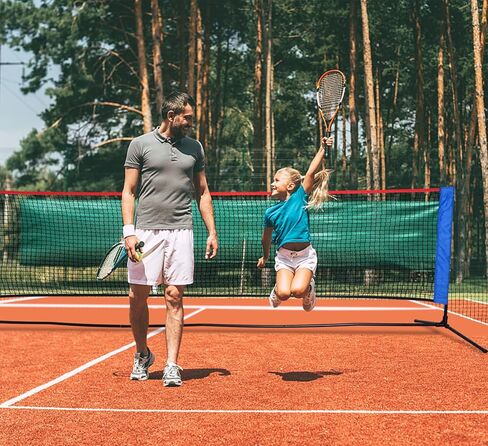 Badminton Net, Portable Badminton Net with Stand, Height Adjustable Badminton Net Set Backyard Outdoor, 10X3 FT Tennis Volleyball Net Easy Setup in Kuwait