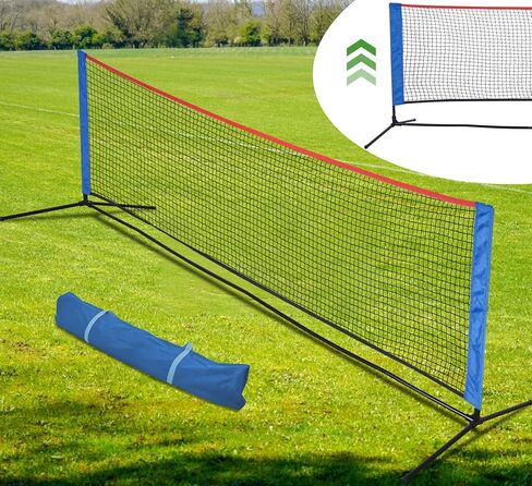 Badminton Net, Portable Badminton Net with Stand, Height Adjustable Badminton Net Set Backyard Outdoor, 10X3 FT Tennis Volleyball Net Easy Setup in Kuwait