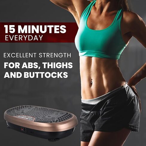 EILISON Fitpro Vibration Plate Exercise Machine - Whole Body Workout Vibration Fitness Platform w/Loop Bands - Lymphatic Drainage Machine for Shaping,Toning, Wellness, Recovery in Saudi Arabia