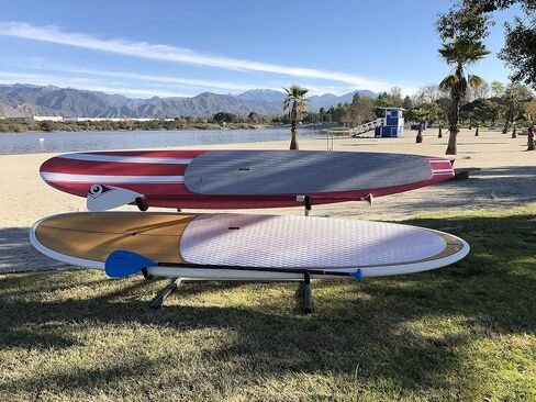 Freestanding Hybrid Storage Rack for SUPs, Surfboard and Kayak, Tools-Free Assembly in Saudi Arabia