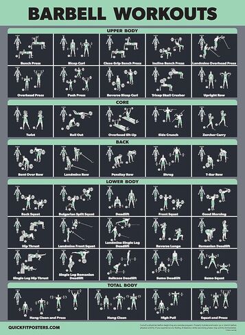 20 Pack - Exercise Poster Set: Dumbbell, Suspension, Battle Rope, Stretching, Bodyweight, Barbell, Yoga, Exercise Ball, Muscular, Kettlebell, Resistance Bands and More [Dark] (LAMINATED, 18" x 24") in Saudi Arabia