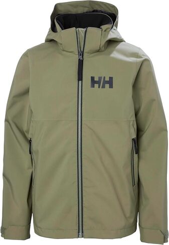 Helly-Hansen Unisex Kid's Rigging Rain Jacket, 421 Lav Green, 12 in Saudi Arabia