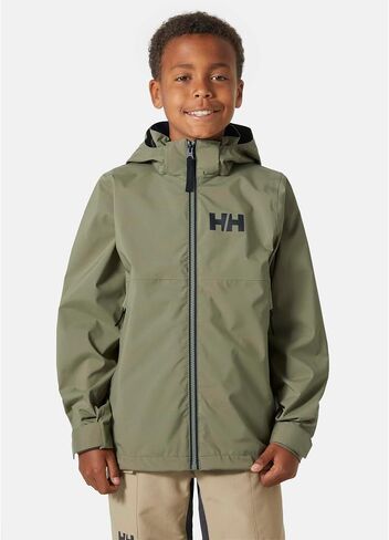 Helly-Hansen Unisex Kid's Rigging Rain Jacket, 421 Lav Green, 12 in Saudi Arabia