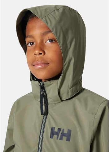 Helly-Hansen Unisex Kid's Rigging Rain Jacket, 421 Lav Green, 12 in Saudi Arabia