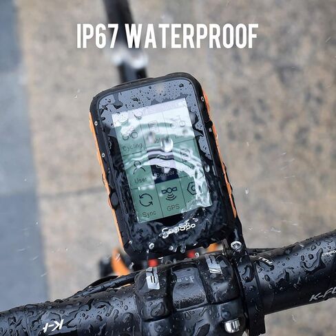 كمبيوتر دراجة COOSPO لاسلكي GPS، عداد سرعة الدراجة مع إضاءة خلفية تلقائية، كمبيوتر GPS لركوب الدراجات بتقنية البلوتوث، كمبيوتر دراجة BC200 مع مقاوم للماء، متوافق مع تطبيق CooSporide HR/Cad/Spd/مستشعر الطاقة in Kuwait