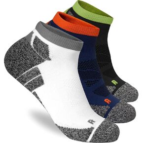 Wildarms Men’s Compression Running Ankle Socks Low Cut Anti-Blister Moisture Wicking Cushioned Athletic Socks for Men 3 Pairs in Kuwait