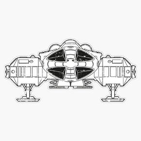 Eagle Eagle - مستوحاة من Space 1999 Sticker Pumper Sticker Vinyl Decal 5 " in Saudi Arabia