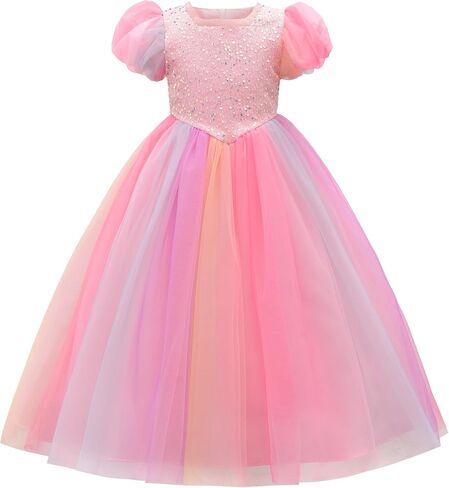 Jerrisapparel Girls Princess Puffy Tulle Dress Dress Pageant Party Prom Voldal Ball Ball in Saudi Arabia