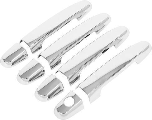 OCPTY 4PCS Door Handle Covers for 2003-2013 for Corolla 2003-2012 for Toyota Matrix 2001-2011 for RAV4 2007-2011 for Toyota Yaris Exterior Driver Side & Passenger Side Car Door Handle Trim Kit Chrome in Saudi Arabia