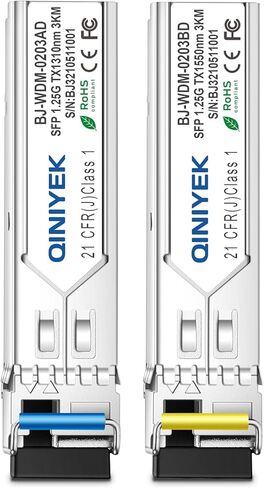 1 Pair Simplex SC Module 3KM, 1.25G Single-Mode Fiber Connector, SFP-WDM-SM 1000BASE BiDi 1310nm/1550nm SFP Transceiver Module in Saudi Arabia