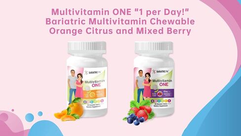 BariatricPal Multivitamin ONE 1 per Day! Bariatric Multivitamin Chewable with 45mg Iron - Orange Citrus (30 Count) in Kuwait