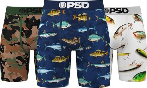 PSD Men Fresh Fresh Outdoors 3-Pack Boxer Boxer ، Multi ، M. in Saudi Arabia