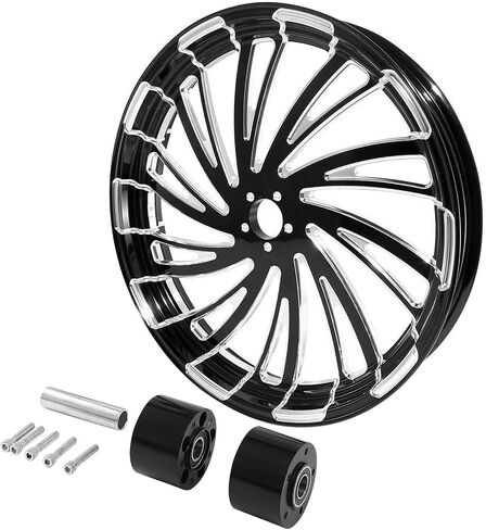 21"x3.5" Front Wheel Rim w/Dual Disc Wheel Hub fits for Harley Touring Road King Ultra CVO Limited Street Glide Road Glide FLTR/FLHT/FLHR/FLHX Without ABS models 2008-2021 in Saudi Arabia