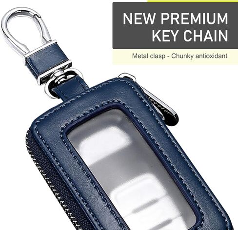 Pack of 1 Car Key Fob Case, Car Smart Key Fob Holder, Universal Zipper Car Key Bag, for Most Car and SUV (Black) in Kuwait