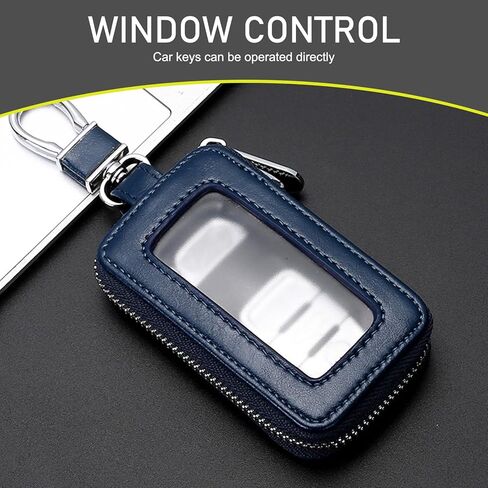 Pack of 1 Car Key Fob Case, Car Smart Key Fob Holder, Universal Zipper Car Key Bag, for Most Car and SUV (Black) in Kuwait