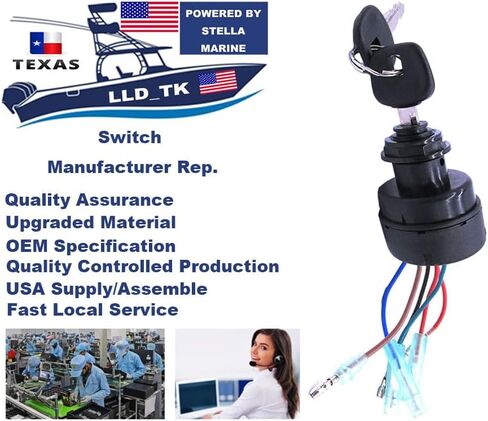 مفتاح مفتاح الإشعال يناسب Tohatsu Nissan الخارجي 8 9.8 15 20 25 30 40 50 60 70 75 80 90 115 120 140 HP 353760203 ، 353760203M ، 353-76020-3 in Saudi Arabia