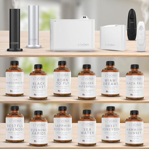 Levona Scent Lavanda 2000 Diffuser - HVAC System with Smart App Control, Scent Diffuser for Whole House, Office, Hotel, & Large Spaces - Coverage 6000 sq ft - Includes Miami Dreams 700ml Essential Oil in Saudi Arabia