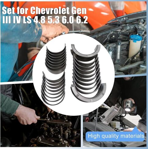 محامل Crank Main & Rod Main For 2016 Chevrolet ، لـ Silverado 3500 HD LT CAB & Chassis 2-Door 6.0L 5967CC 364CU. في. V8 CNG OHV تم استنشاقها بشكل طبيعي in Kuwait