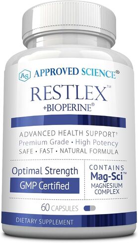 Approved Science Restlex - 420 mg Magnesium Glycinate Blend, L-theanine 200 mg - 60 Capsules in Saudi Arabia