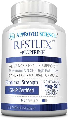Approved Science Restlex - 420 mg Magnesium Glycinate Blend, L-theanine 200 mg - 60 Capsules in Saudi Arabia