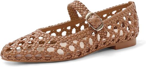 USIMAD Woven Flats for Women Square Toe Womens Comfortable Memory Foam Cute Mesh Dress Flats in Saudi Arabia
