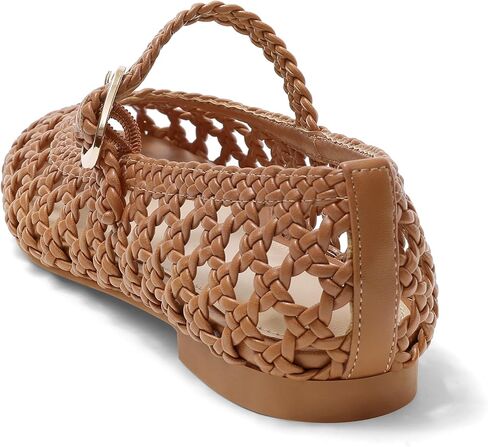 USIMAD Woven Flats for Women Square Toe Womens Comfortable Memory Foam Cute Mesh Dress Flats in Saudi Arabia