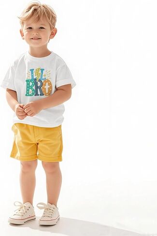 Big Brother T Shirt - Tee Cotton Graphic Tee للأولاد ، مطابقة ملابس الإخوة (2-7Y) in Kuwait
