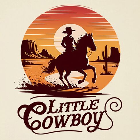 Cowboy Shirts for Boys Vintage Western Style Denim Graphic Cotton Crew Neck T-Shirt Size: 2-7 Years in Saudi Arabia
