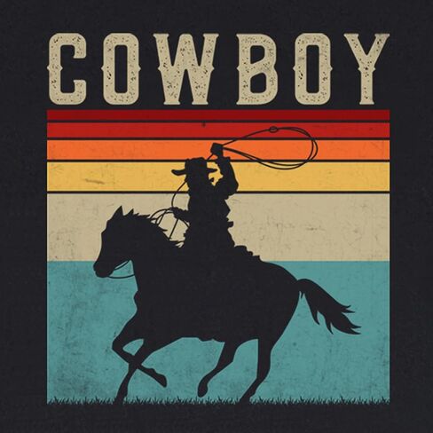Cowboy Shirts for Boys Vintage Western Style Denim Graphic Cotton Crew Neck T-Shirt Size: 2-7 Years in Saudi Arabia
