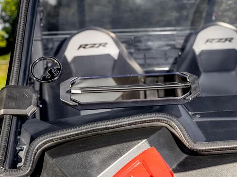 SuperATV Heavy Duty Scratch Resistant Vented Full Windshield for 2019-2023 Polaris RZR XP 1000 / XP 4 1000 | 1/4" Thick Polycarbonate | Includes Pre-installed Bulb Seal in Saudi Arabia