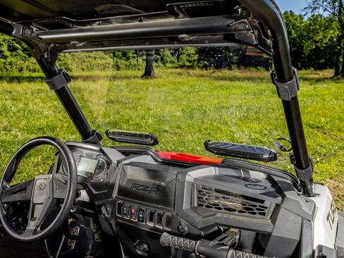 SuperATV Heavy Duty Scratch Resistant Vented Full Windshield for 2019-2023 Polaris RZR XP 1000 / XP 4 1000 | 1/4" Thick Polycarbonate | Includes Pre-installed Bulb Seal in Saudi Arabia