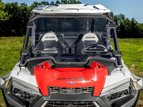 SuperATV Heavy Duty Scratch Resistant Vented Full Windshield for 2019-2023 Polaris RZR XP 1000 / XP 4 1000 | 1/4" Thick Polycarbonate | Includes Pre-installed Bulb Seal in Saudi Arabia